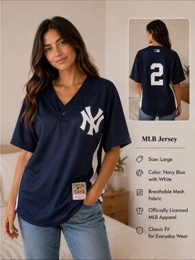 Mitchell & Ness Navy Blue and White NY Yankees Women's Jersey